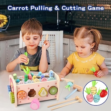 Lterfear 9 in 1 Montessori Pounding Toy for Toddlers