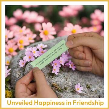 Sensemory 50 Frienship Capsule Letters Messages in a Bottle - Best Friend Birthday Gifts for Women, BFF, Sister, Bestie - Cute Bestfriend Gift Ideas, Christmas Stocking Stuffers for Women