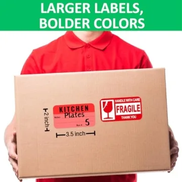 Large Color-Coded Moving Labels for Easy Organizing