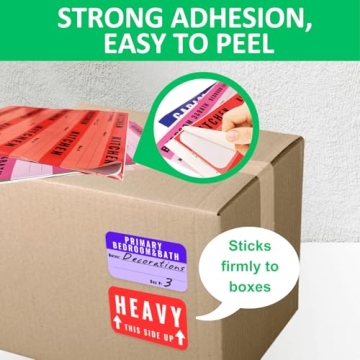 Large Color-Coded Moving Labels for Easy Organizing