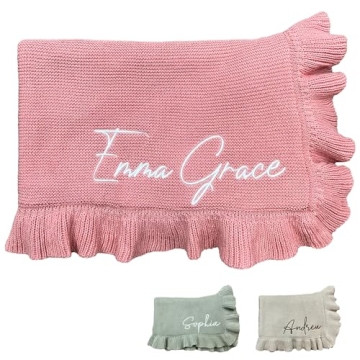 Personalized HuitzilAM Knit Baby Blanket – Soft Custom Gift