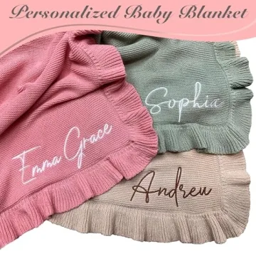 Personalized HuitzilAM Knit Baby Blanket – Soft Custom Gift