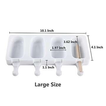 Mirenlife Large Popsicle Molds for Homemade Treats