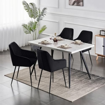 Stylish ENJAOUSLF Velvet Dining Chairs Set for Modern Homes