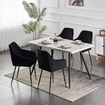 Stylish ENJAOUSLF Velvet Dining Chairs Set for Modern Homes