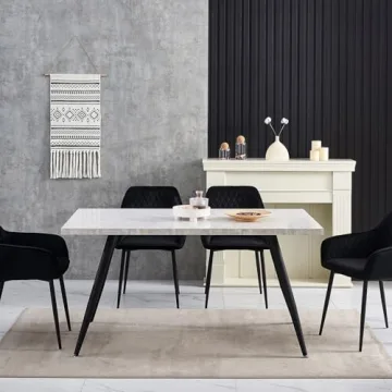 Stylish ENJAOUSLF Velvet Dining Chairs Set for Modern Homes