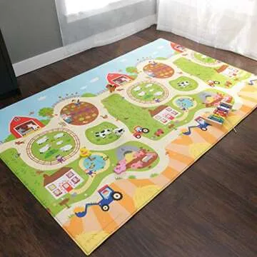Large Reversible Baby Care Play Mat - Safe and Fun