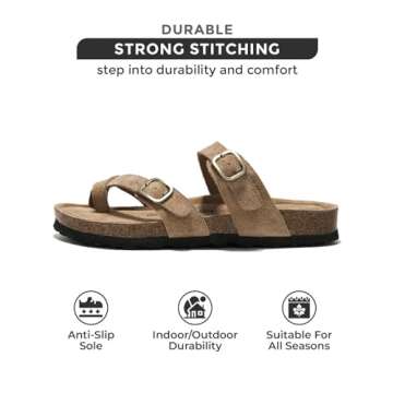 Project Cloud Leather Sandals - Stylish Comfort for Women