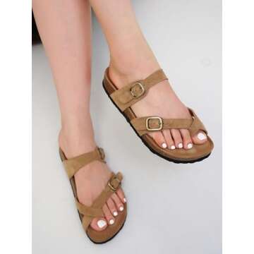 Project Cloud Leather Sandals - Stylish Comfort for Women