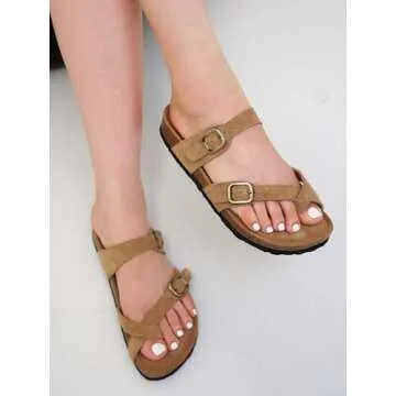 Project Cloud Leather Sandals - Stylish Comfort for Women
