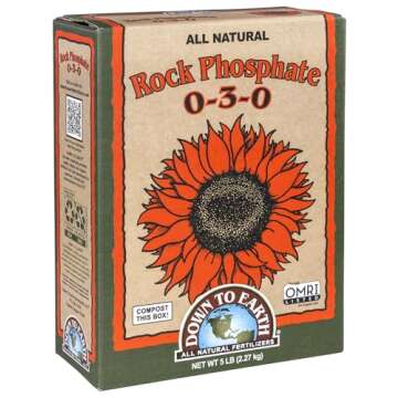 Down To Earth All Natural Fertilizers Organic Rock Phosphate Mix 0-3-0, 5 lb