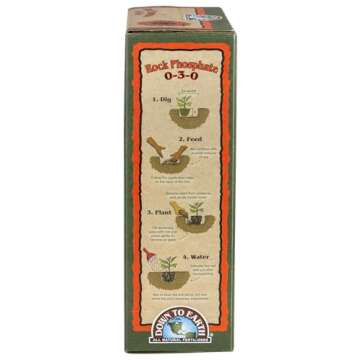 Down To Earth All Natural Fertilizers Organic Rock Phosphate Mix 0-3-0, 5 lb