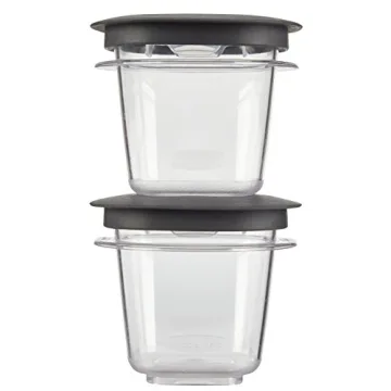 Rubbermaid Premier Easy Find Lids Food Storage Containers, Gray