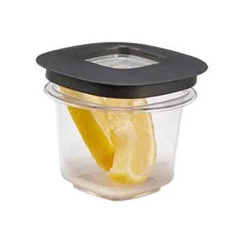 Rubbermaid Premier Easy Find Lids Food Storage Containers, Gray