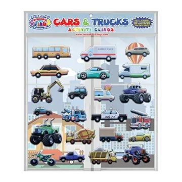 Cars and Trucks Puffy Stickers for Kids - Engage & Play!