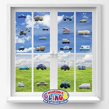 Cars and Trucks Puffy Stickers for Kids - Engage & Play!