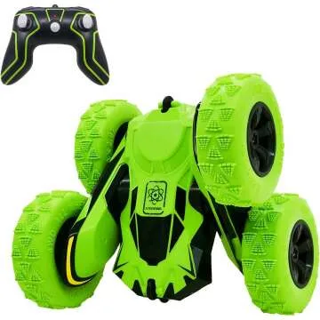 Threeking RC Stunt Cars - 360° Flips, Remote Control