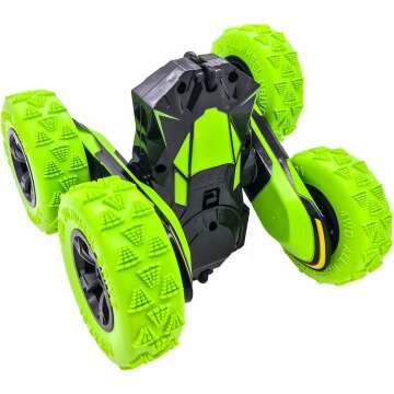 Threeking RC Stunt Cars - 360° Flips, Remote Control