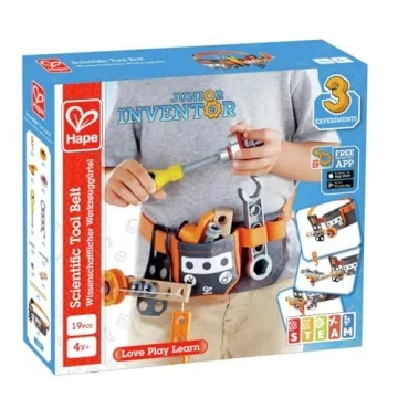 Hape Junior Inventor Tool Belt for Creative Kids Aged 4+