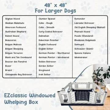 EZwhelp EZclassic 48" Whelping Box for Large Dogs