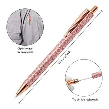 2 Pcs Glitter Vinyl Weeding Tool Weeding Pen, Fine Point Pin Pen Weeding Tool for Vinyl, Air Release Pen for Easy Craft Vinyl Projects