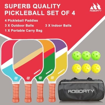 AOBORTY Pickleball Paddles Set - Lightweight & Durable