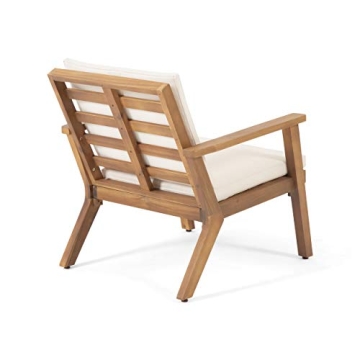 Stylish Acacia Wood Outdoor Club Chairs Set of 2