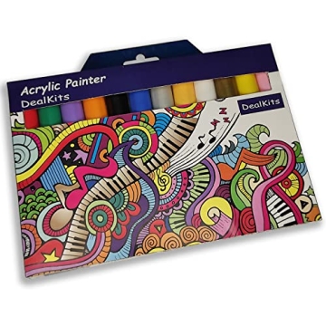 Acrylic Paint Marker Pens, Water Based [Quick Dry] DealKits Pen for Scrapbooking Crafts, DIY Photo A...