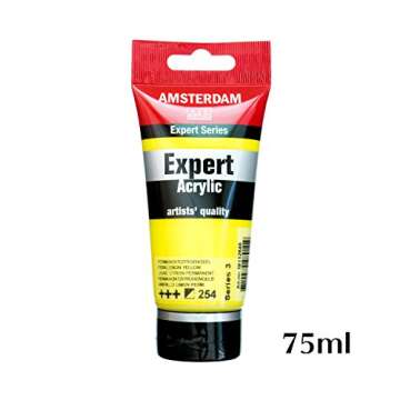Amsterdam Talence Acrylic Paint Acrylic Color Expert Permanent Lemon Yellow T1911-254-0 2.5 fl oz (75 ml)