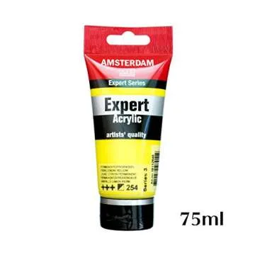 Amsterdam Talence Acrylic Paint Acrylic Color Expert Permanent Lemon Yellow T1911-254-0 2.5 fl oz (75 ml)