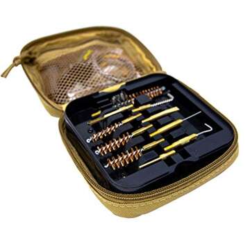 Clenzoil Field & Range Tactical Gun Cleaning Kit | Tan | All-in-One Rifle & Pistol Cleaning Kit | In...