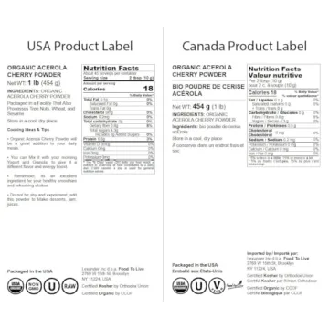 Organic Food to Live Acerola Cherry Powder - Pure Superfood