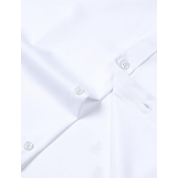 Men's Wrinkle Free Slim Fit Dress Shirt - JEMITOP