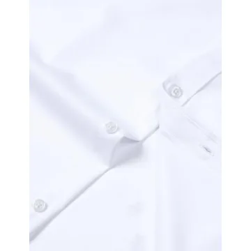Men's Wrinkle Free Slim Fit Dress Shirt - JEMITOP
