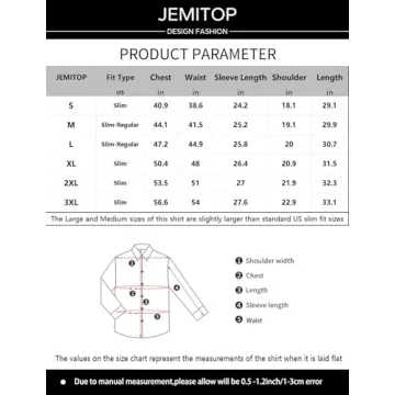 Men's Wrinkle Free Slim Fit Dress Shirt - JEMITOP