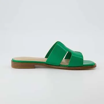 Trendy CUSHIONAIRE Cutout Strap Slide for Women 2025