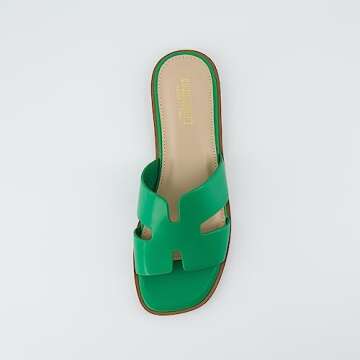 Trendy CUSHIONAIRE Cutout Strap Slide for Women 2025