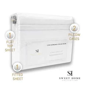 1500 Queen Sheet Set - Luxury Deep Pocket Bedding for Comfort