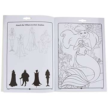 Crayola Disney Princess Color & Activity Book, 32 Coloring Pages & 7 Mini Markers, Gift for Kids, Packaging May Vary