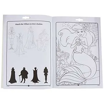 Crayola Disney Princess Color & Activity Book, 32 Coloring Pages & 7 Mini Markers, Gift for Kids, Packaging May Vary