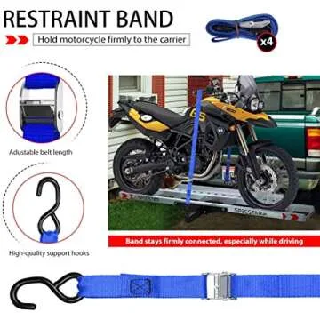SPECSTAR Heavy Duty Motorcycle Carrier with Loading Ramp
