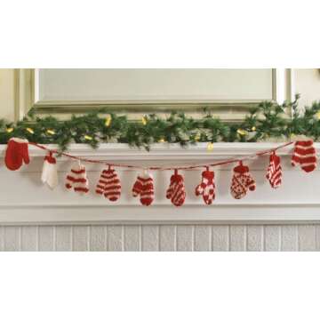 Mini Mitten Garland - As seen in Better Homes & Gardens Holiday Publication 2016