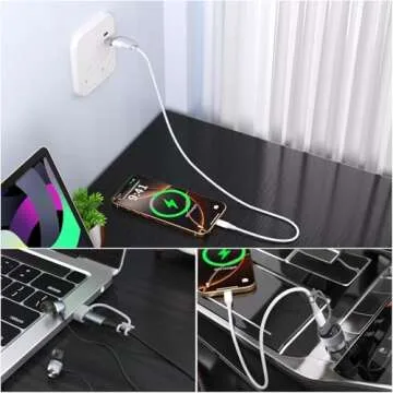 USB to USB C Adapter 5-Pack – Fast Charging & Data Transfer
