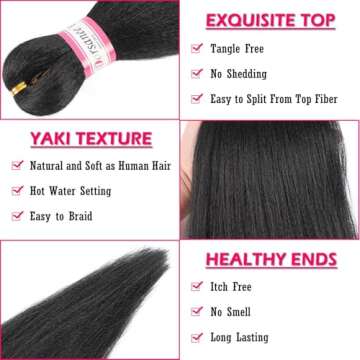 Dorsanee 20 Inch Pre Stretched Braiding Hair Extensions