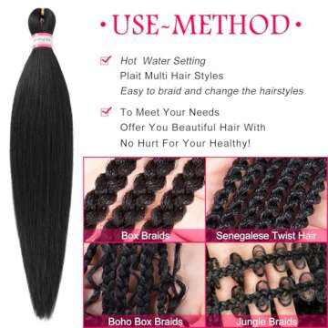 Dorsanee 20 Inch Pre Stretched Braiding Hair Extensions