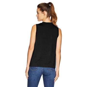 Daily Ritual Women's Jersey Relaxed-Fit Mock Neck Shirt