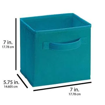 Closetmaid 1538 Cubeicals Mini Fabric Drawers, Ocean Blue, 2 Pack