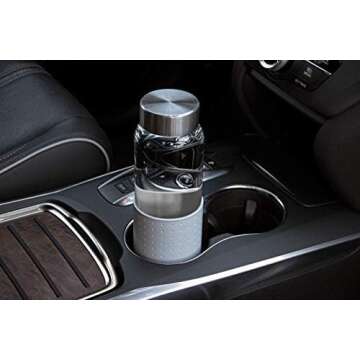 Kablo 32 oz Glass Water Bottle, 100% Borosilicate Glass, BPA Free, Leak-Proof Stainless Steel Lid, Wide Mouth, Eco-Friendly (2nd Generation)