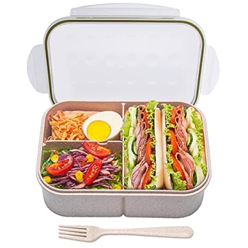 MISS BIG® Bento Box,Bento Box Adult,Lunch Box,Ideal Leak Proof Lunch Containers,No BPAs and No Chem...