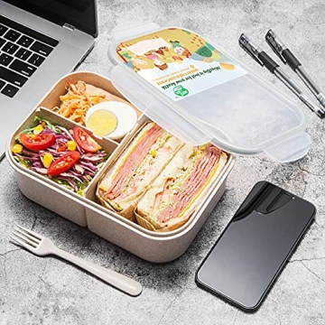MISS BIG Bento Box, Leak Proof, BPA Free Lunch Container